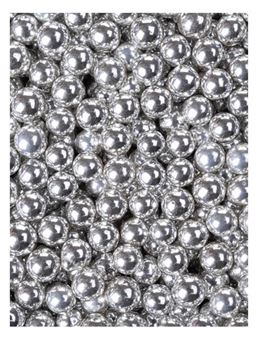 Picture of SILVER SUGAR PEARLS 4MM EDIBLE SPRINKLES X 50G